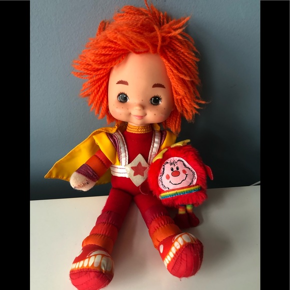 Vintage Rainbow Brite Doll RED BUTLER & Romeo Sprite 1983 Hallmark Mattel #7234